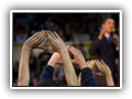 Fans using Obama salute